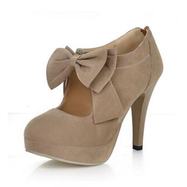 Dilalula New Arrivals Big Size 30-48 Fashion Platform High Heels Women Pumps Spring Summer Bowtie Wedding Party Shoes Woman