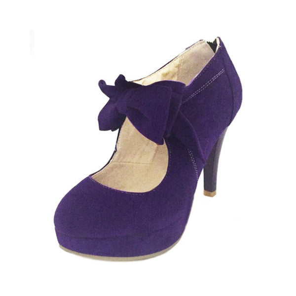 Dilalula New Arrivals Big Size 30-48 Fashion Platform High Heels Women Pumps Spring Summer Bowtie Wedding Party Shoes Woman
