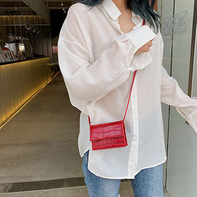 Mini Stone Pattern Crossbody Bags For Women 2019 Pu Leather Purses and Handbags New Designer Ladies Shoulder Messenger Bag