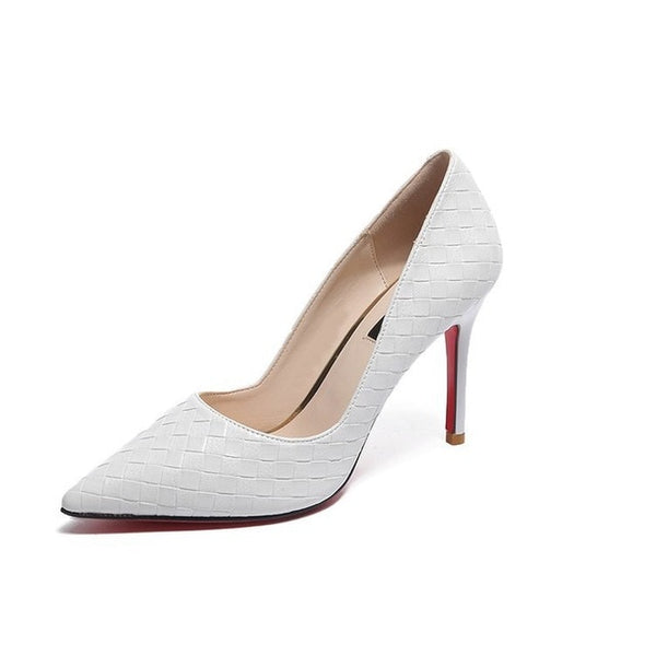 Europe Sexy Women Shoes Red Bottom High Heels Pumps Spring/Autumn 2019 New Pointed Thin Heels Slip-on Shoes Woman Party Shoes
