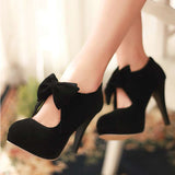 Dilalula New Arrivals Big Size 30-48 Fashion Platform High Heels Women Pumps Spring Summer Bowtie Wedding Party Shoes Woman
