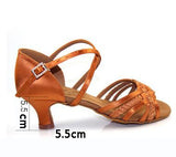 Sneakers Adult Professional Dance Shoes Party Ballroom Ladies Aerobics Shoes Dancing Brown BD 2360-B Coupon Hot Square Dancing