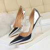 BIGTREE Shoes New Patent Leather Wonen Pumps Fashion Office Shoes Women Sexy High Heels Shoes Women's Wedding Shoes Party