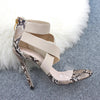 Fashion Heels Women Shoes Jelly Transparent Shoes Woman Pumps High Heels Female Shoes Sexy Sandals Cross-tied Party Shoes 35-43